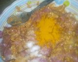 A picture of step 2 of Bihari boti.