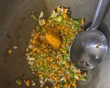 A picture of step 5 of Masala oats.