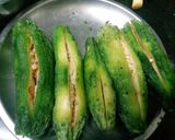 A picture of step 10 of Kairi / Raw Mango Masala Stuffed Karele.