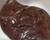 A picture of step 8 of Decedent cake.
