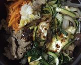Hình bước làm 8 của món Cơm trộn bibimbap
