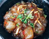 A picture of step 9 of Chinese Jelly Noodles in Chilly Oil.