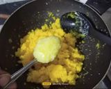 A picture of step 3 of Kesar Kopra Paak (Janmashtami Special).