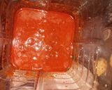 A picture of step 3 of Gorditas Stuffed with Shredded Beef in Red Chile Sauce.