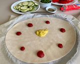 Une image de l'étape 2 de Tarte fine aux tomates courgettes et oignons.