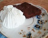 Brownie citromhabos krémmel recept fázis 2 fotója