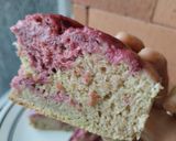 Foto del paso 11 de la receta: Torta de banana🍌 y mora🍒 marmoleada sin huevo y sin horno🧁🍒🍯
