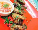 A picture of step 7 of Garlic chicken wings with paramesan cheese in airfryer.
