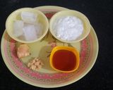 A picture of step 2 of Pear lassi.