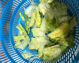 Foto del paso 1 de la receta: Ensalada verde a mi manera con emulsión de aceite y vinagre