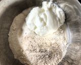 A picture of step 1 of Semolina Khandvi (Tiffin friendly).