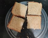 A picture of step 2 of Bread with egg.