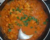 A picture of step 7 of Veg kolhapuri.