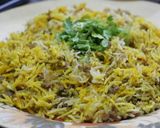 A picture of step 4 of Keema baryani.