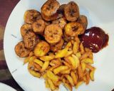 A picture of step 1 of Irish and plantain.
