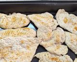 Фото кроку 5 до Мясо по-французски с курицей и грибами.