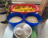 Foto del paso 1 de la receta: Tortitas de plátano macho con avena y horneadas