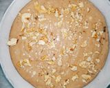 A picture of step 4 of Eggless banana walnut tea cake.