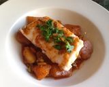 Foto del paso 26 de la receta: Lomos de merluza en all i pebre de pistachos y almendras