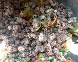 Foto langkah ke 5 dari resep Pais Oncom Hideung khas Bogor.