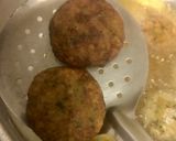 A picture of step 4 of Falafel with pita bread and spicy yoghurt #zoomfalafel.