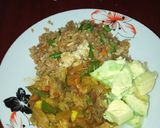 A picture of step 8 of Chinese fried rice.