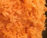 A picture of step 3 of Mexican Red Rice.