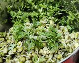 A picture of step 2 of Mung Bean Sprout Fritters.