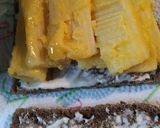 A picture of step 2 of Mac and Cheese on Pumpernickel.