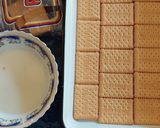 Pas rețetă Prăjitură cu budincă și biscuiți 1 fotografie