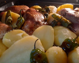 Foto del paso 9 de la receta: Pollo al horno con patatas y pimiento