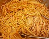A picture of step 2 of Dominican Style Spaghetti.