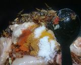 A picture of step 3 of Chicken alo.
