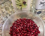 A picture of step 1 of Pomegranate Cocktail.