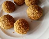 A picture of step 9 of Beans balls.