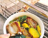 Hình bước làm 6 của món Canh sườn nấu bí