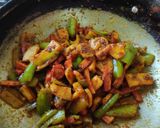 A picture of step 4 of Mixed veg achar.