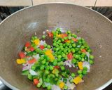 A picture of step 4 of EGG FRIED RICE with BLACK RICE.
