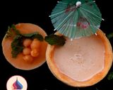 A picture of step 5 of Cantaloupe smoothie.