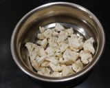 A picture of step 1 of Crispy Cauliflower Sesamey Pakoda.