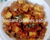 A picture of step 3 of इंस्टेंट पनीर सब्जी(instant paneer sabzi recipe in hindi).