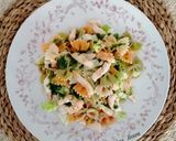 Foto del paso 9 de la receta: Ensalada de pasta y pollo con vinagreta de soja