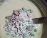 A picture of step 7 of Christmas Eggless tutti-frutti Cake.