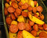 Gyors tepsis burgonya 🥔🧅 recept fázis 2 fotója