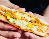 A picture of step 6 of Cheesy veggie sandwich.