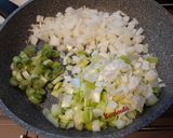 A picture of step 3 of Vegan Stuffed Cabbage Rolls with Leek.