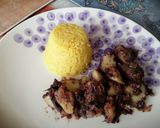 Foto del paso 4 de la receta: Salsa de prietas a la Jose con papitas cocidas y más ♥️