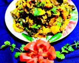 बैंगन आलू की सब्जी (baingan aloo ki sabzi recipe in Hindi) रेसिपी चरण 3 फोटो
