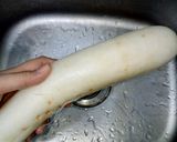 Hình bước làm 1 của món Vỏ Củ Cải Ngâm Tương Wasabi