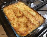 Une image de l'étape 8 de Gratin de poireaux au jambon cru, emmental et béchamel au vin blanc.